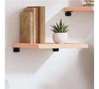 vidaXL Wandschap 40x40x(2-4) cm onbehandeld massief eikenhout363510 Marron G