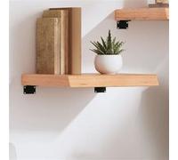 Wandschap 40x40x(2-6) cm behandeld massief eikenhout lichtbruin363631