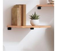 vidaXL Wandschap 40x40x2 cm behandeld massief eikenhout lichtbruin363629 Marron G