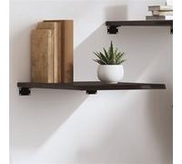 vidaXL Wandschap 40x50x2 cm behandeld massief eikenhout donkerbruin363752 Marron G