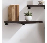 vidaXL Wandschap 40x60x(2-4)cm behandeld massief eikenhout donkerbruin363756 Marron G