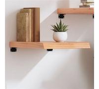 vidaXL Étagère murale 40x60x(2-6) cm chêne massif traité marron (363637)
