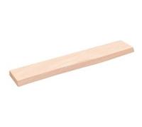 vidaXL Wandschap 60x10x2 cm onbehandeld massief eikenhout363518 Marron G