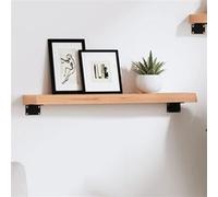 vidaXL Wandschap 60x10x4 cm behandeld massief eikenhout lichtbruin363639 Marron G