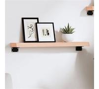 vidaXL Wandschap 60x10x4 cm onbehandeld massief eikenhout363519 Marron G
