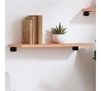 vidaXL Étagère murale Tablette flottante bord vivant Rustique chêne massif traité marron clair