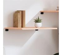 vidaXL Wandschap 60x60x2 cm onbehandeld massief eikenhout363533 Marron G