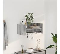Etagère murale sonoma gris 70,5x35x30,5 cm bois d'ingénierie, étagère murale cube, organisateur cube, étagère flottante, rangement cube