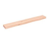 vidaXL Wandschap 80x10x4 cm onbehandeld massief eikenhout363537 Marron G