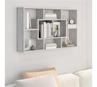 Vidaxl Étagère Murale Sonoma Gris 85x16x52,5 Cm Bois D'ingénierie Multicolore