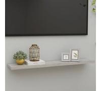 vidaXL Étagère Murale Flottante Gris béton 120x23,5x3,8 cm MDF