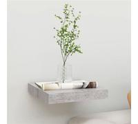 vidaXL Wandschap zwevend 23x23,5x3,8 cm MDF betongrijs326588 Gris G