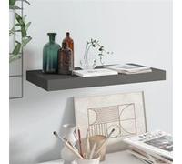 vidaXL Wandschap zwevend 50x23x3,8 cm MDF hoogglans grijs323787 Gris G