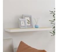 vidaXL Étagère murale flottante 80×23,5×3,8 cm MDF chêne et blanc (326579)