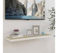 vidaXL Étagère flottante murale MDF Chêne et blanc 90x23,5x3,8 cm