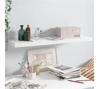 vidaXL Wandschap zwevend 90x23,5x3,8 cm MDF hoogglans wit323754 Blanc G