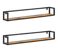 vidaXL Étagères murales 2 pcs 120 cm Bois de manguier brut 320673