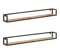 vidaXL Wandschappen 2 st 160 cm massief acaciahout320678 Brun G
