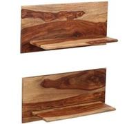 vidaXL Wandschappen 2 st 58x26x20 cm massief sheeshamhout247930 Brun G