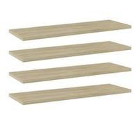 vidaXL Wandschappen 4 st 60x20x1,5 cm spaanplaat sonoma eikenkleurig805224 Brun G