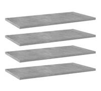 Wandschappen 4 st 60x30x1,5 cm spaanplaat betongrijs805242