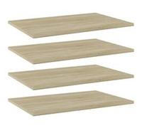 Étagères Murales Tablettes Suspendues 4 pcs Chêne Marron Bois Ingénierie vidaXL
