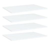 vidaXL Étagères murales 805250 – 4 pièces 60×40×1,5 cm bois aggloméré blanc