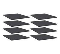 Panneaux de Bibliothèque Étagère Murale 8 pcs Gris Bois d’Ingénierie vidaXL