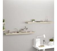 Etagère Murale Flottante Blanc 50x23,5x3,8 cm MDF Suspendue Bibliothèque vidaXL