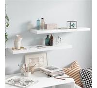 Etagère Murale Flottante Noir Brillant MDF Suspendue Bibliothèque vidaXL