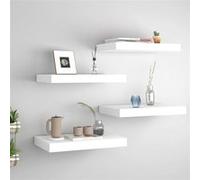 Etagère Murale Flottante Blanc 50x23x3,8 cm MDF Suspendue Bibliothèque vidaXL