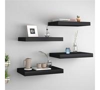 Etagère Murale Flottante Gris MDF Suspendu Bibliothèque Salon Intérieur vidaXL