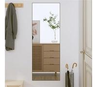 vidaXL Miroir Mural 40x100 cm Verre Rectangulaire, Miroir, Miroir de courtoisie, Miroir cosmétique, Miroir de Maquillage, Miroir de décoration