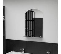 vidaXL Miroir mural avec étagère 40x60 cm Verre trempé