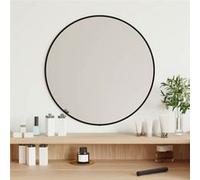 vidaXL Wandspiegel rond Ø50 cm zwart348186 G