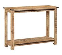 Table Console vidaXL 100x35x75 cm en Bois de Manguier Massif, Bout de Canapé, Tables de Couloir, Support de Couloir