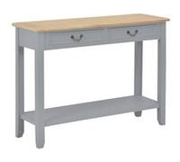 vidaXL Table console Gris 110x35x80 cm Bois