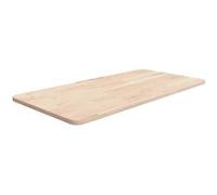 Comptoir de Salle de Bain Dessus de Table de Remplacement Dessus de Rechange Dessus de Vanité 80x40x1,5 cm Chêne Massif non Traité 342924