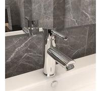 vidaXL Robinet de lavabo de salle de bain Finition chromée 130x176 mm