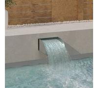 Cascade Fontaine Piscine Étang Jardin Terrasse Extérieur Acier Inoxydable vidaXL