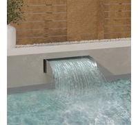 vidaXL Waterval met LED's 60x34x14 cm roestvrij staal 304148878 Blanc G