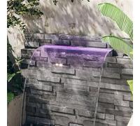 vidaXL Watervaloverlaat met RGB LED's 90 cm acryl151404 G