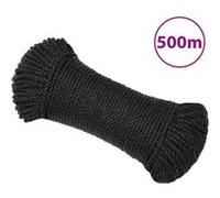 Corde de travail Noir 6 mm 500 m polypropylène