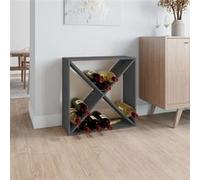 vidaXL Wijnkast 62x25x62 cm massief grenenhout grijs821761 Gris G
