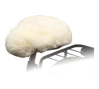 vidaXL Willex Housse de Selle de Vélo Peau de Mouton Naturel Protection de Siège Vélo