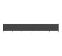 vidaXL Paravent 6 panneaux en tissu 800 x 120 cm Anthracite