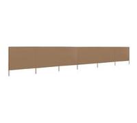 vidaXL Windscherm 6-panelen 800x80 cm stof taupe44546 Taupe G