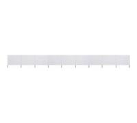 vidaXL Windscherm 9-panelen 1200x120 cm stof zandwit47192 Blanc G