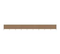 vidaXL Windscherm 9-panelen 1200x160 cm stof taupe47201 Taupe G