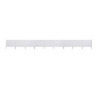 vidaXL Windscherm 9-panelen 1200x160 cm stof zandwit47198 Blanc G